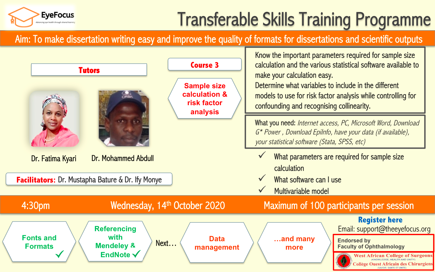 Read more about the article Transferable Skills Training Programme- Course 3